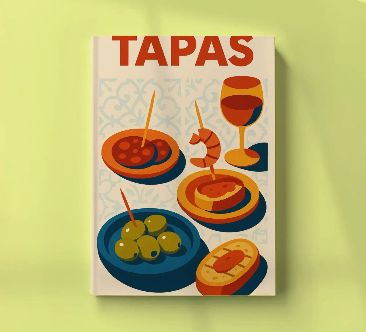 TAPAS - The pleasure of sharing the Spanish way notebook by Boissons - Affiches & posters - Retro