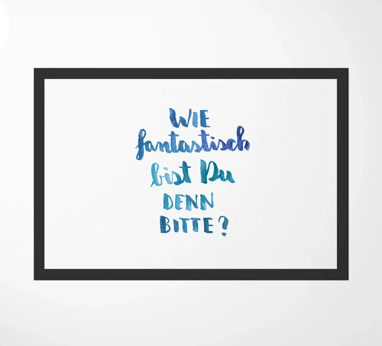 Fantastisch doormat by Brushmeetspaper