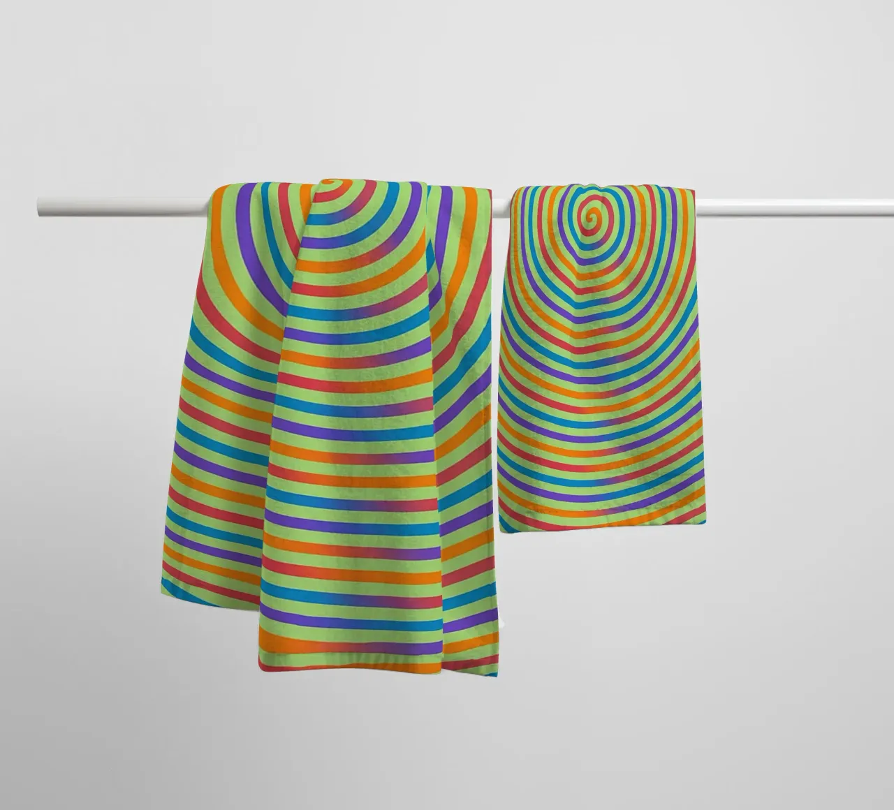spiral abstract line vector towel by oneway