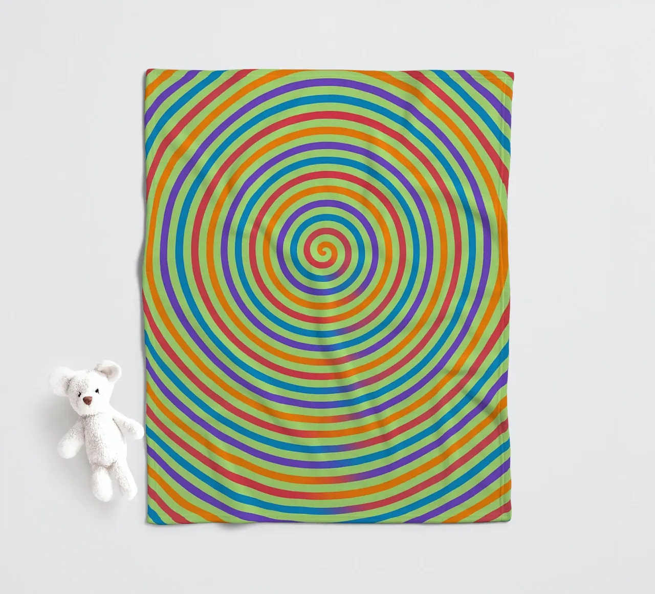 spiral abstract line vector fleece blanket by oneway