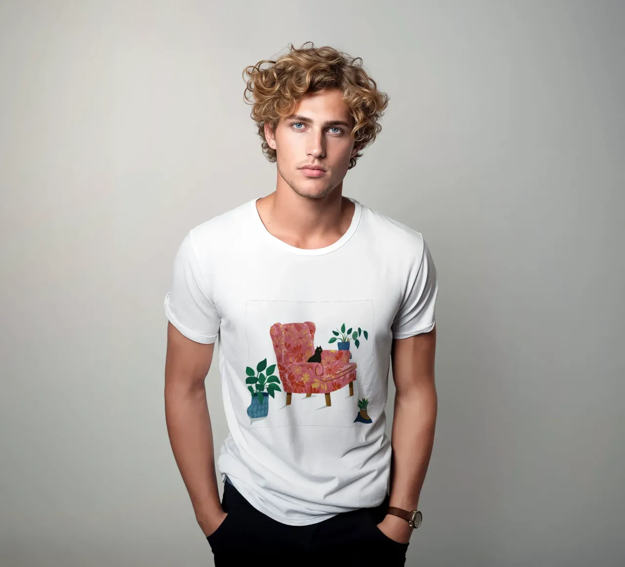 Floral Sessel Schlummern T-Shirt von Hollow Years