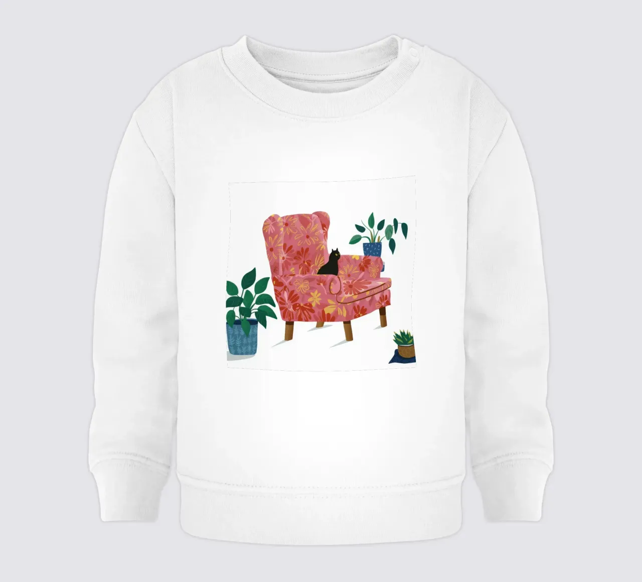 Poltrona floreale felpa neonato da Hollow Years