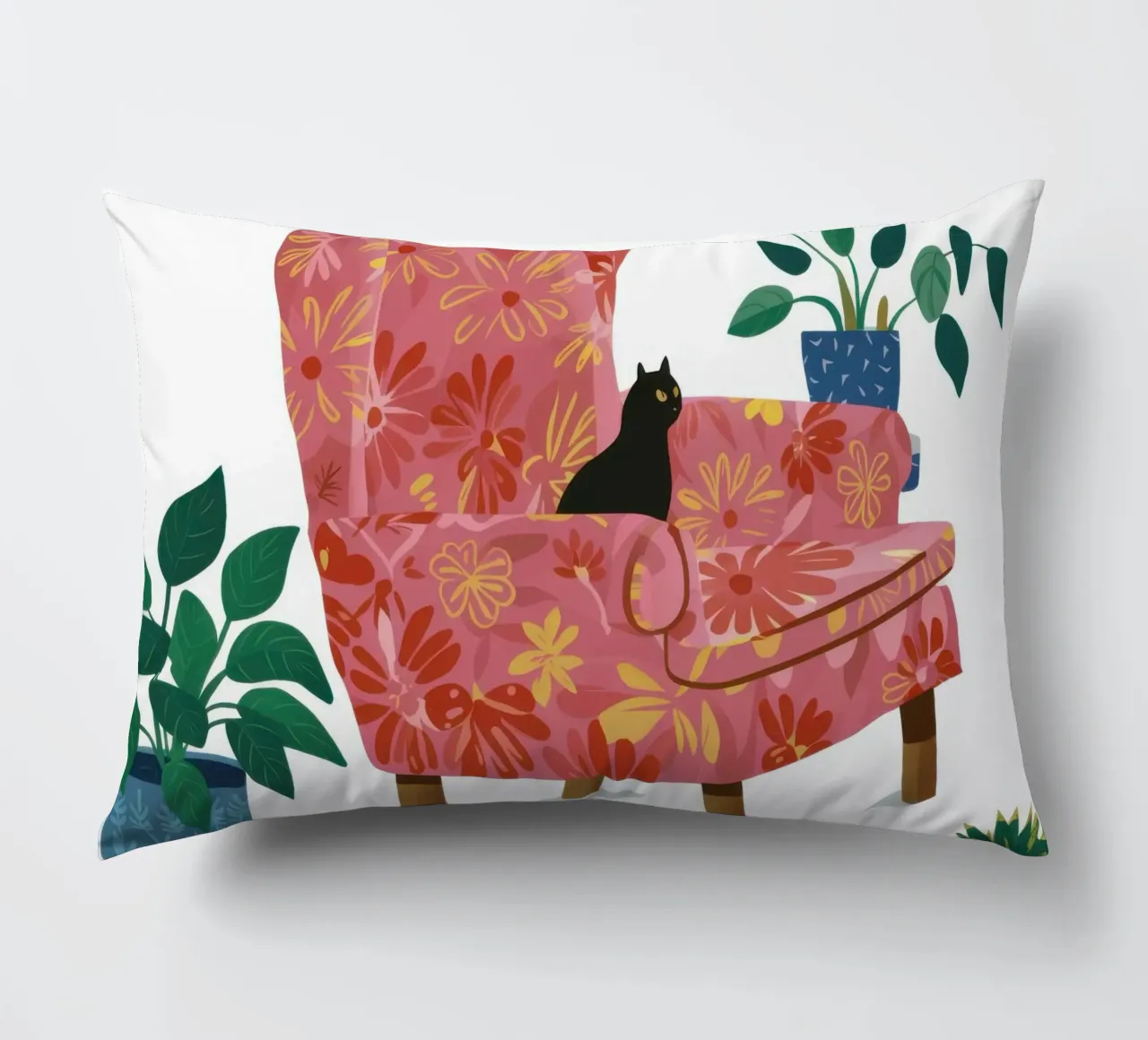 Floral Armchair Slumber decorative cushion by Hollow Years