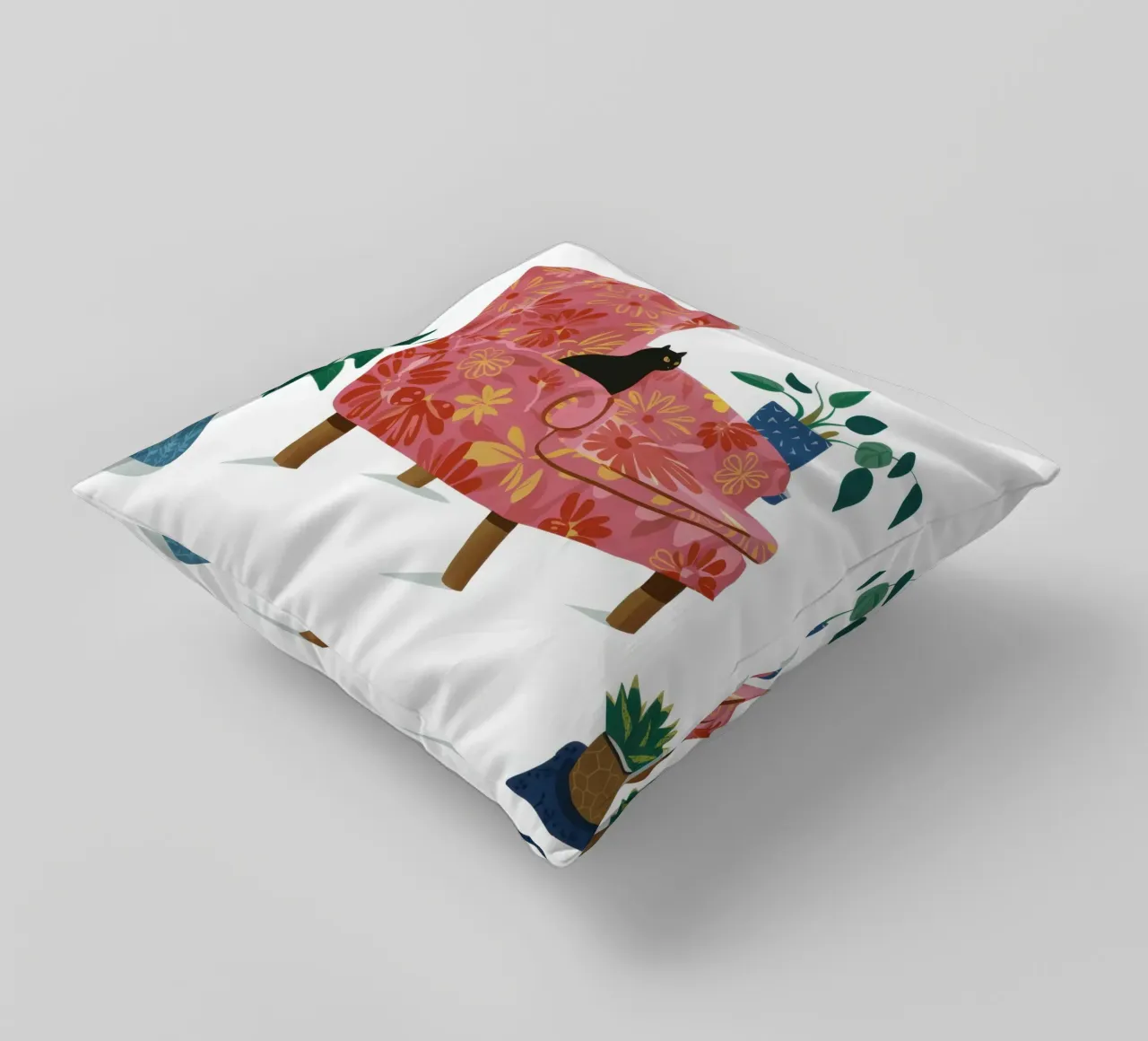 Floral Armchair Slumber decorative cushion by Hollow Years
