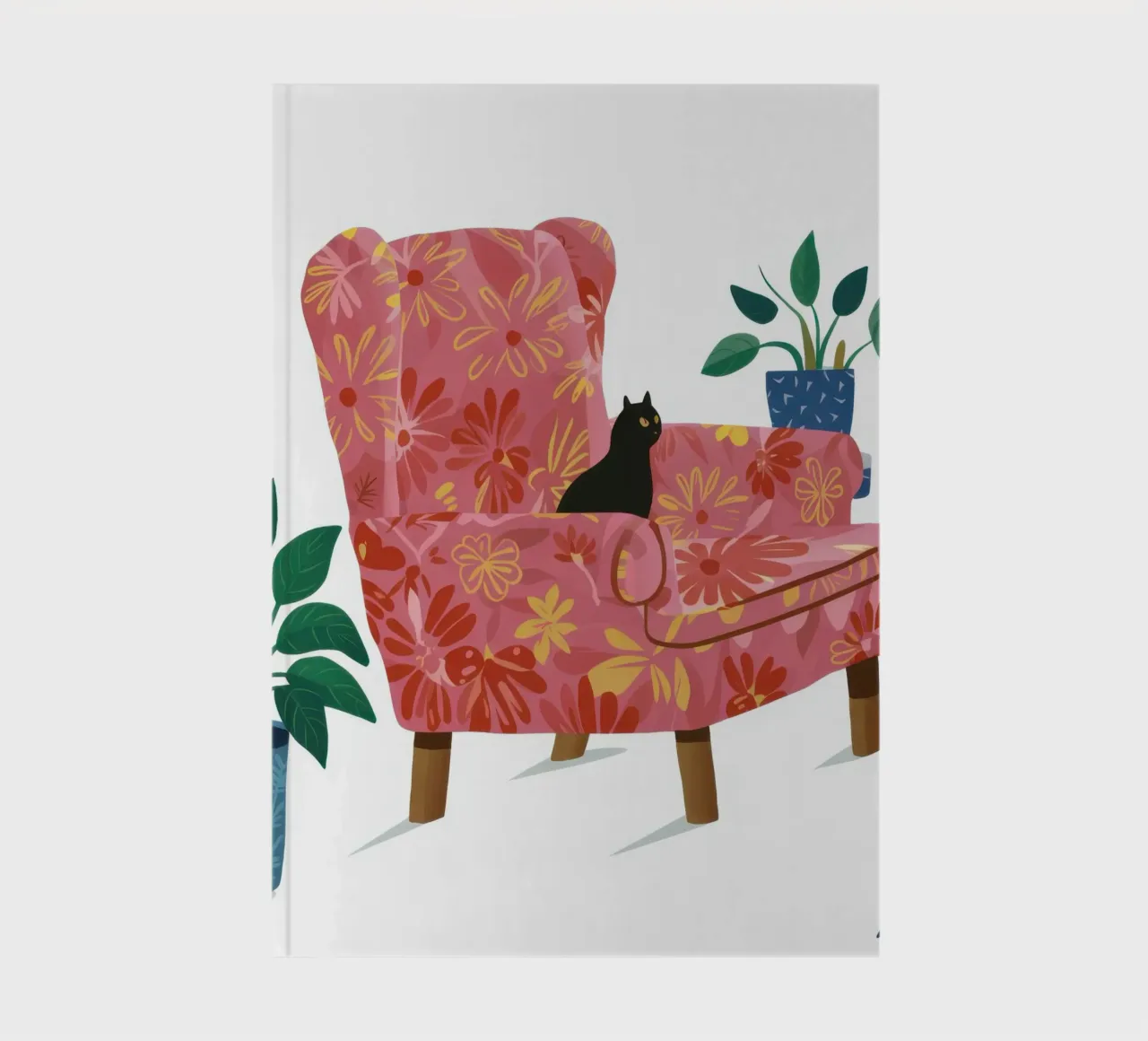 Floral Armchair Slumber notebook by Hollow Years