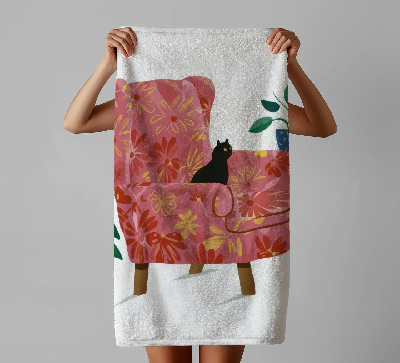 Floral Armchair Slumber towel by Hollow Years