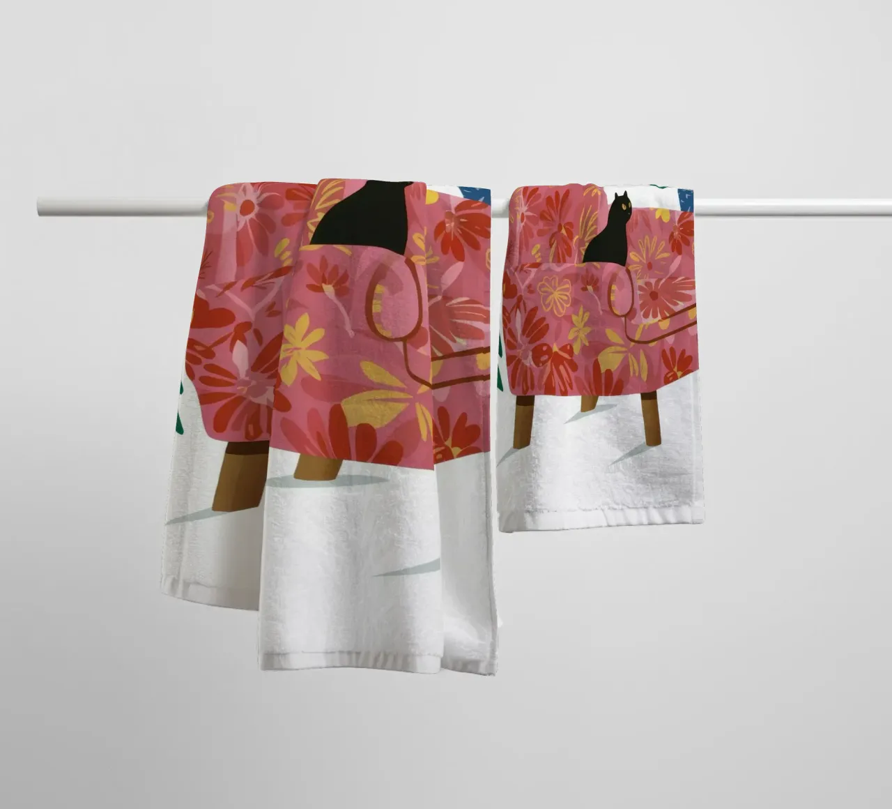 Floral Armchair Slumber towel by Hollow Years