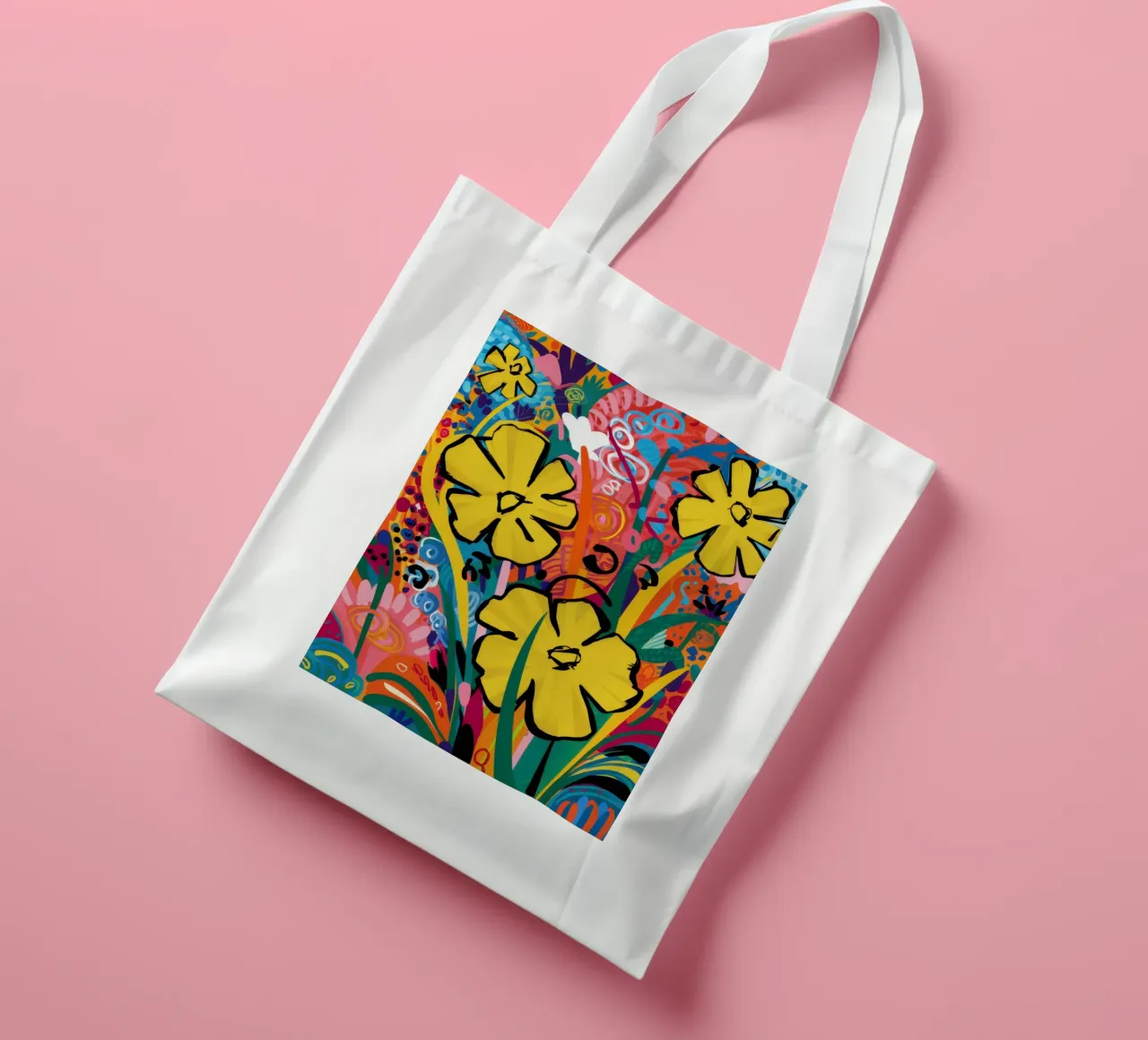 Potenza dei fiori d'oro borsa in juta da Arcane Lines