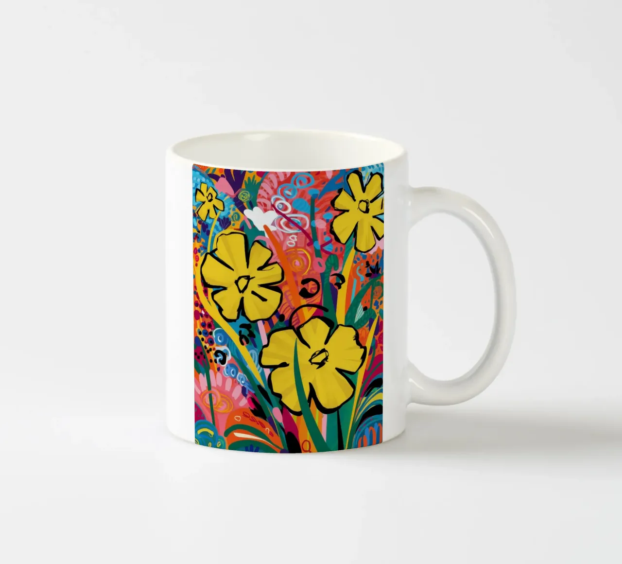 Potenza dei fiori d'oro tazza in ceramica da Arcane Lines