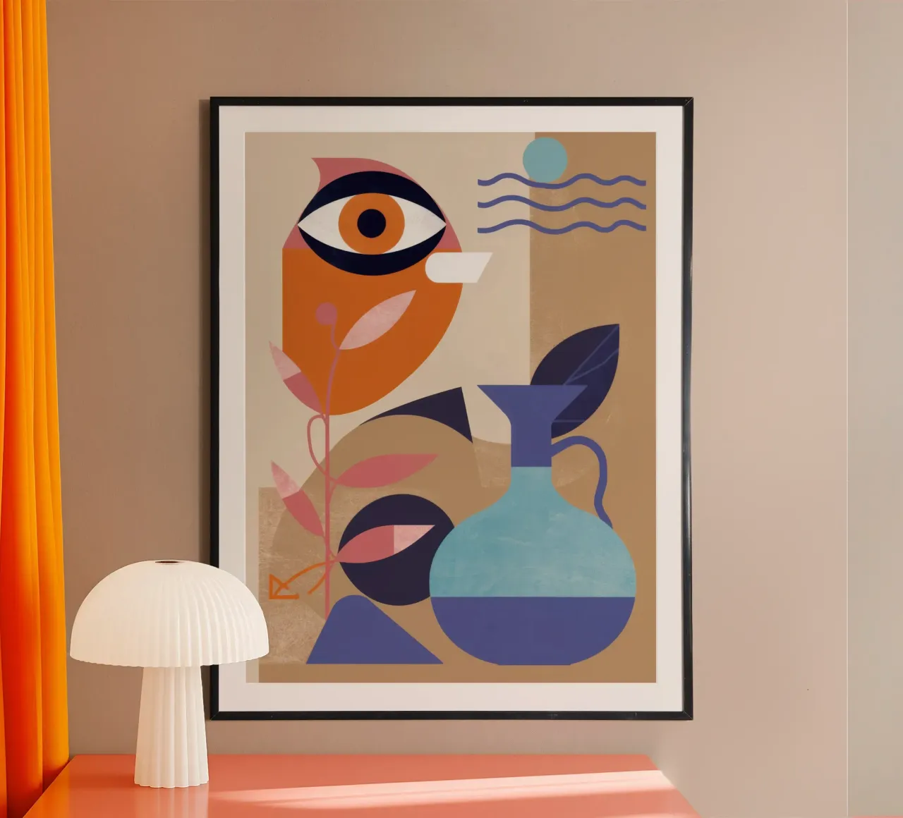 Bodegón Visage Deconstruido poster de Mossy Pigment