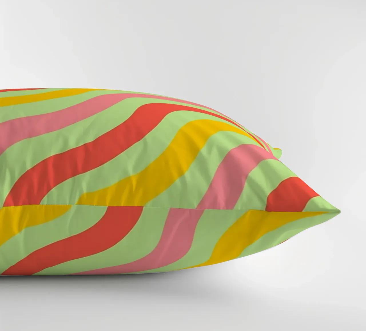 abstract wave line vector decorative cushion by oneway