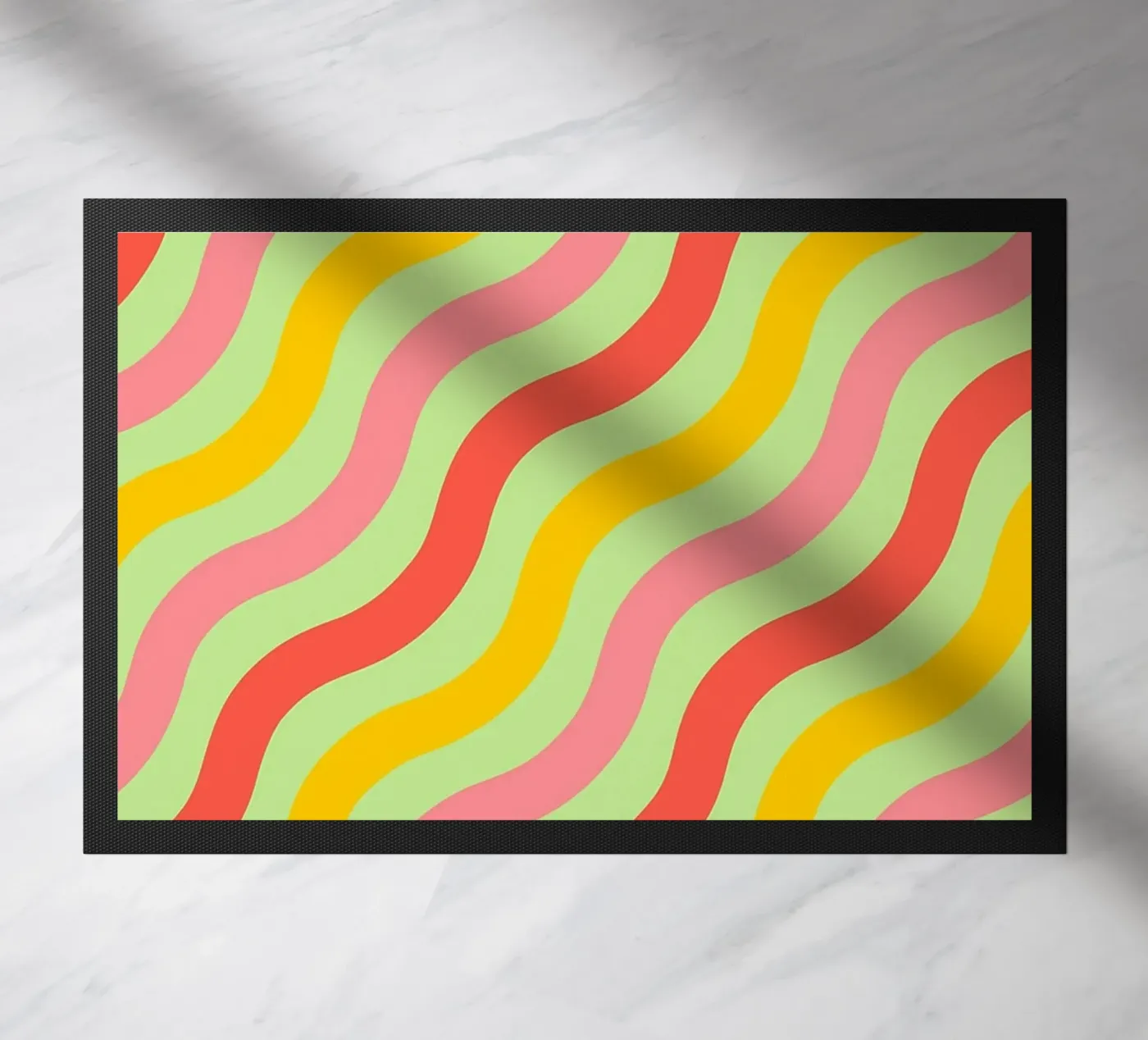abstract wave line vector doormat by oneway
