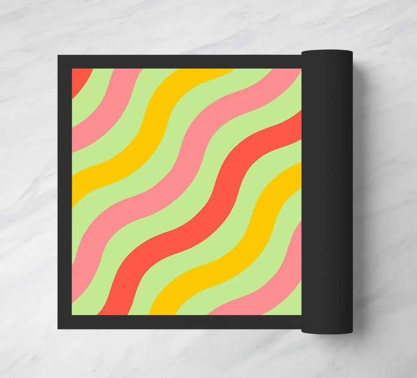 abstract wave line vector doormat by oneway