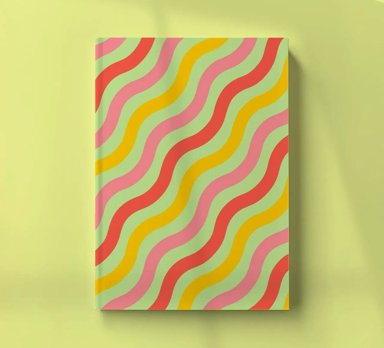 abstract wave line vector notebook by oneway