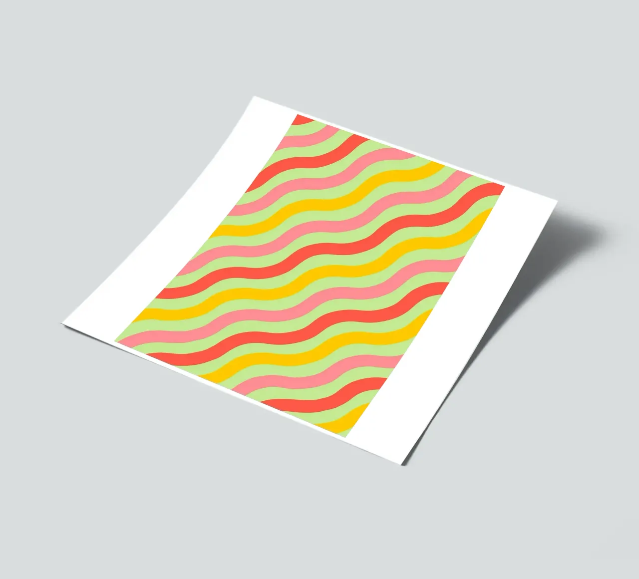 abstract wave line vector sticker sheet by oneway