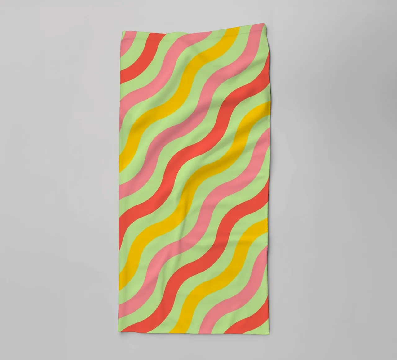 abstract wave line vector towel by oneway