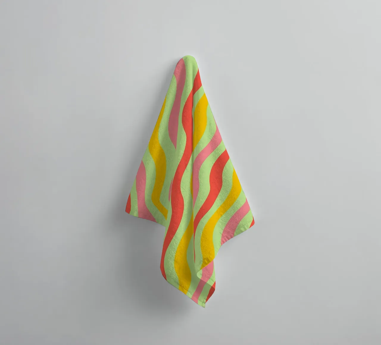 abstract wave line vector towel by oneway