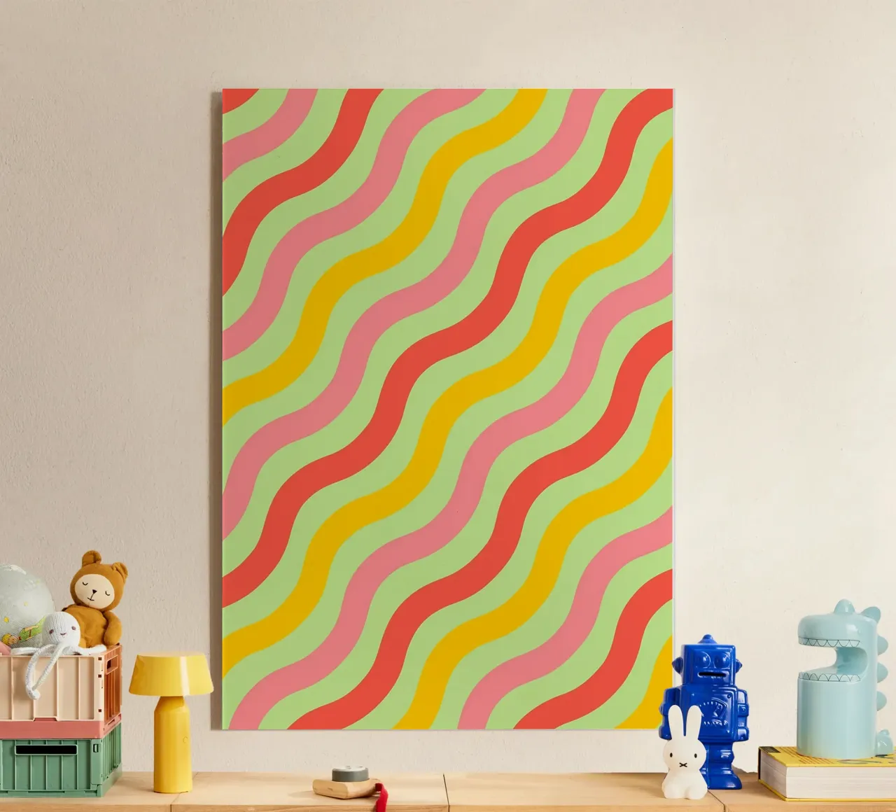 vector abstracto de líneas onduladas metacrilato de oneway