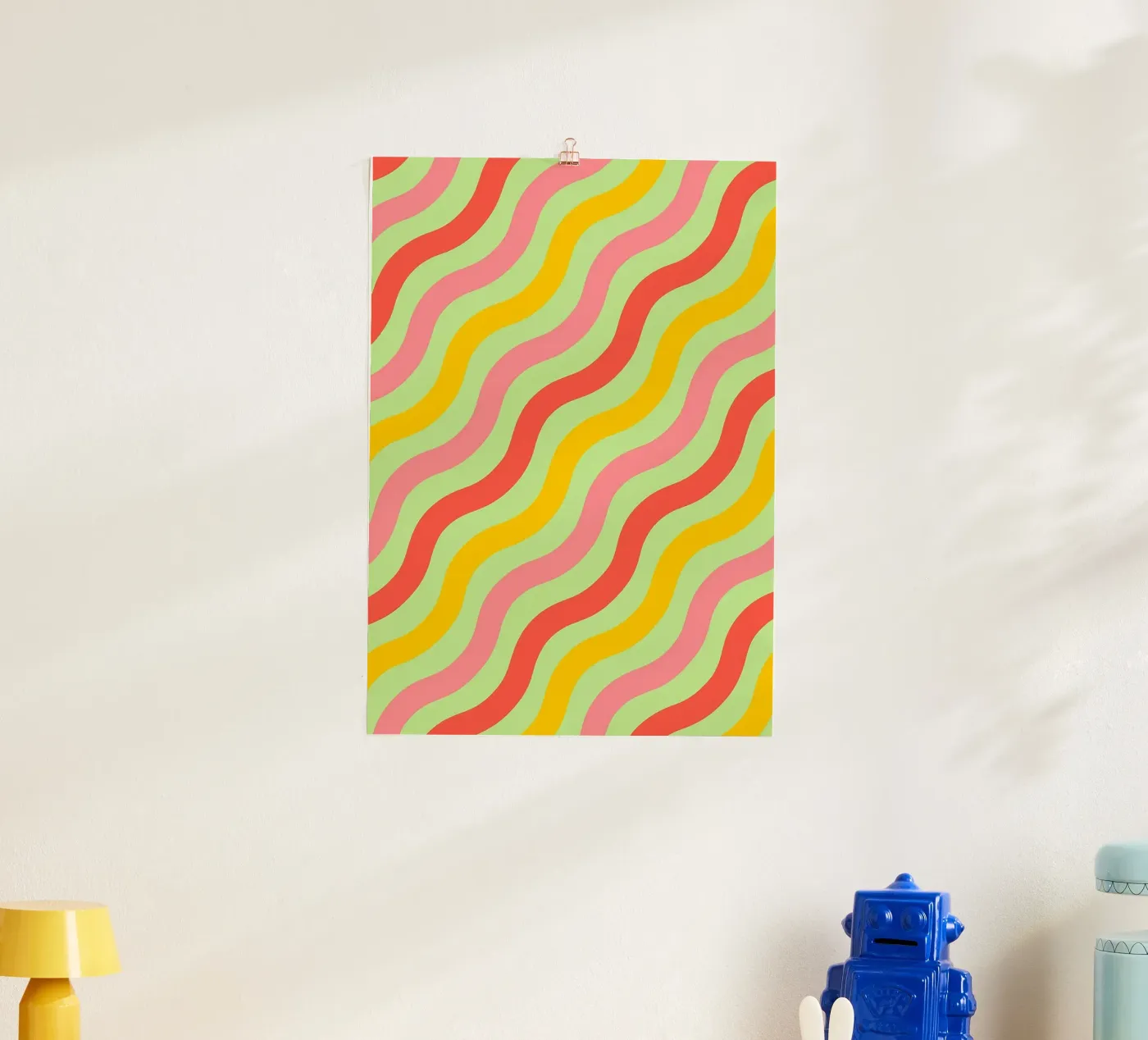 abstract wave line vector poster by oneway