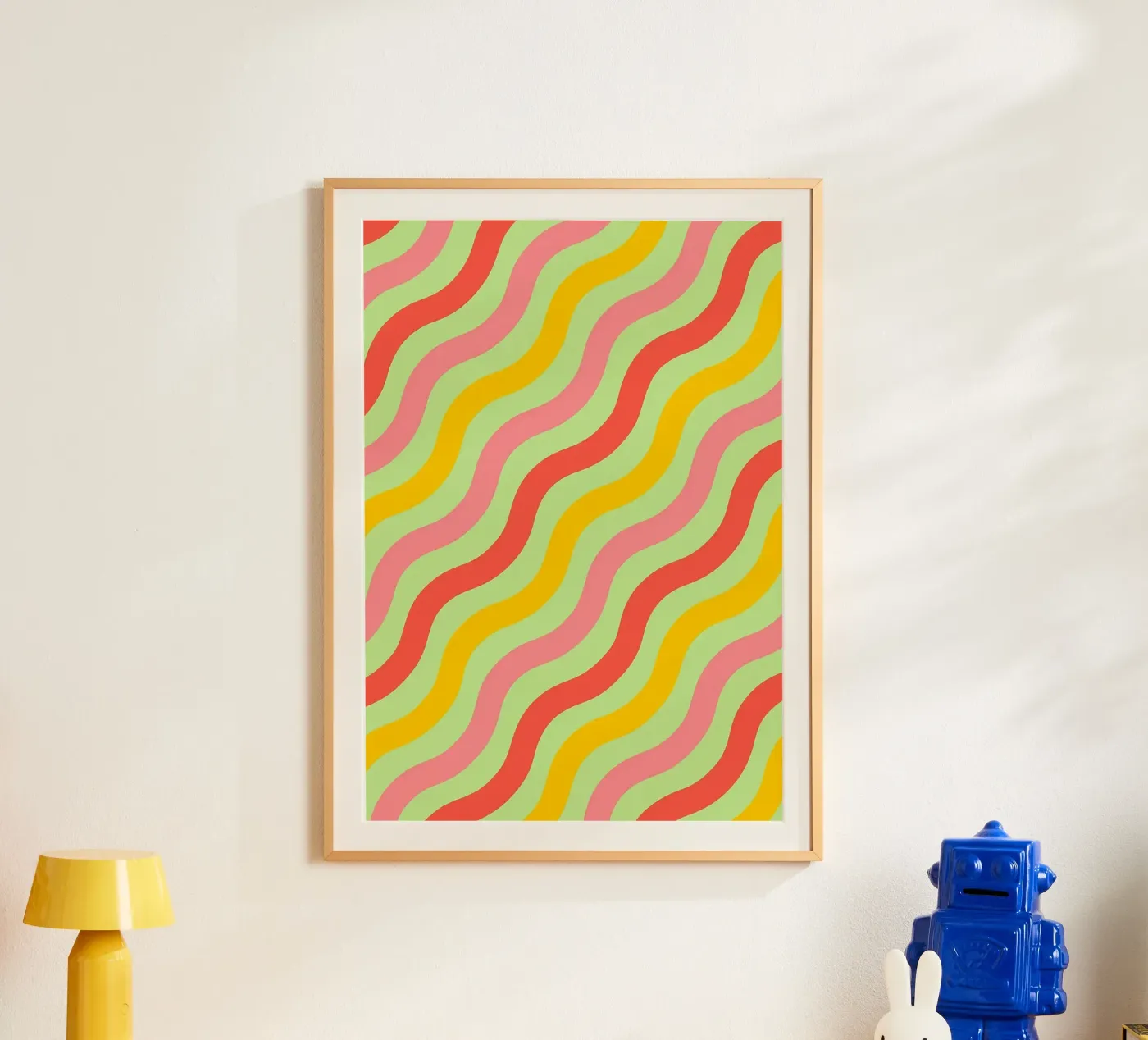 abstract wave line vector poster by oneway