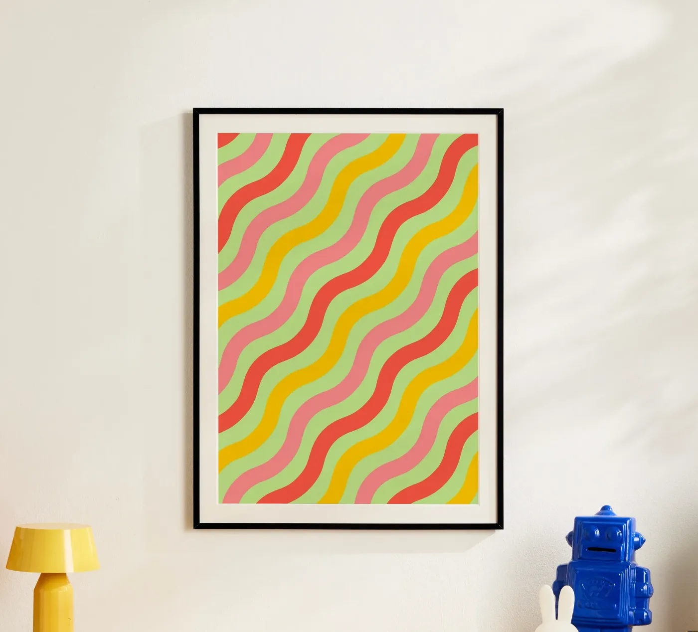 abstract wave line vector poster by oneway