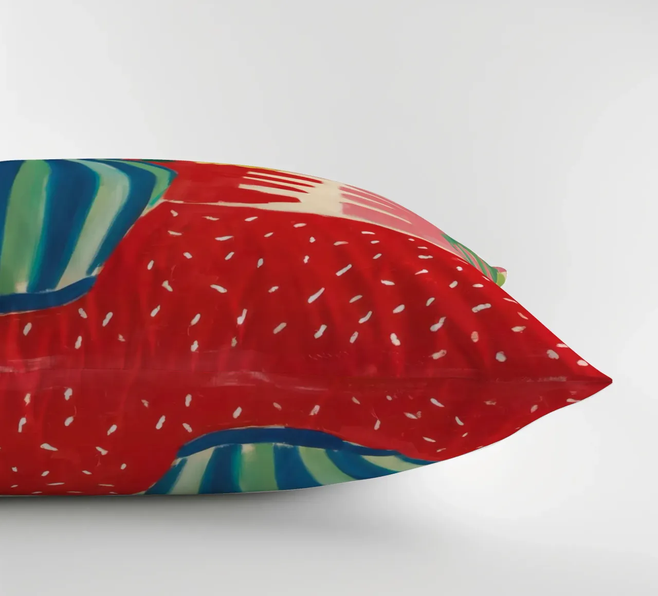 Ruby Red Still Life decorative cushion by Arcane Lines
