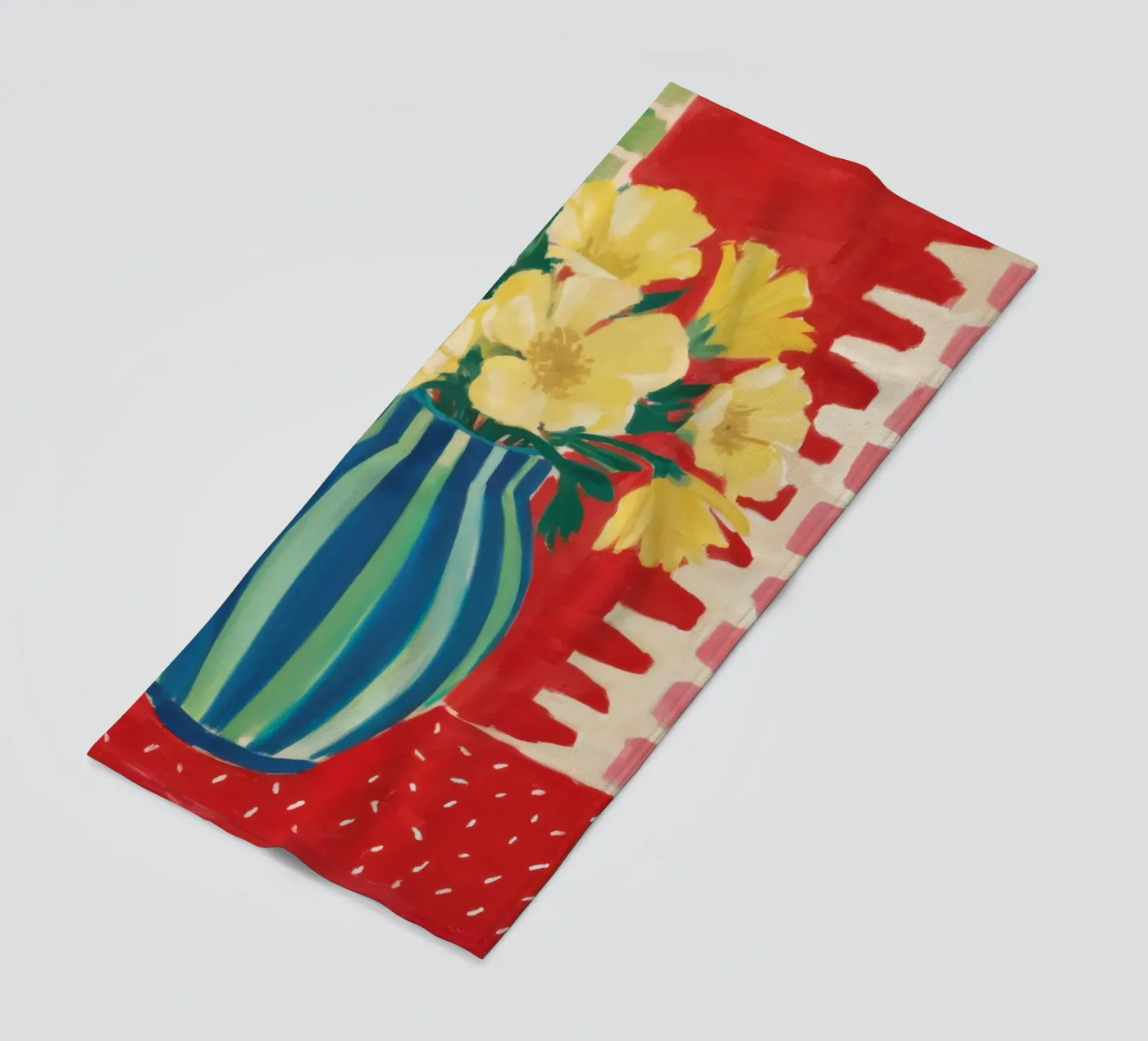 Natura morta rosso rubino telo mare da Arcane Lines