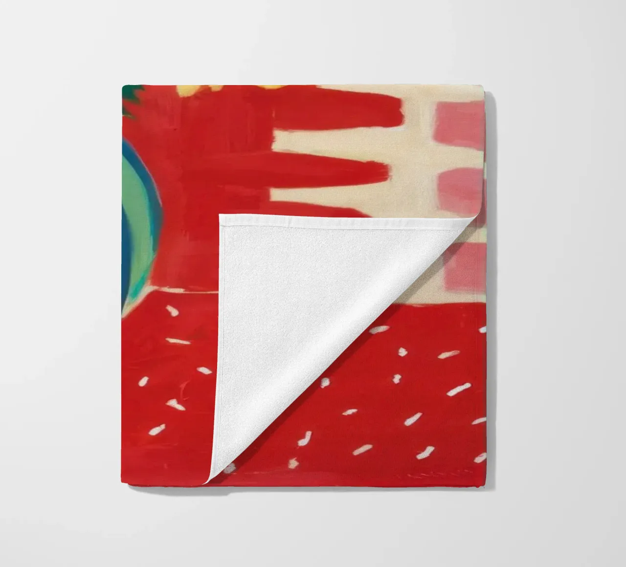 Ruby Red Still Life beach towel by Arcane Lines