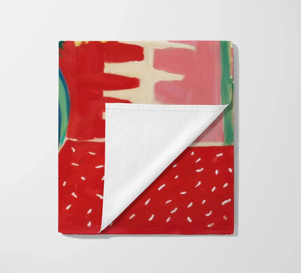 Ruby Red Still Life beach towel by Arcane Lines