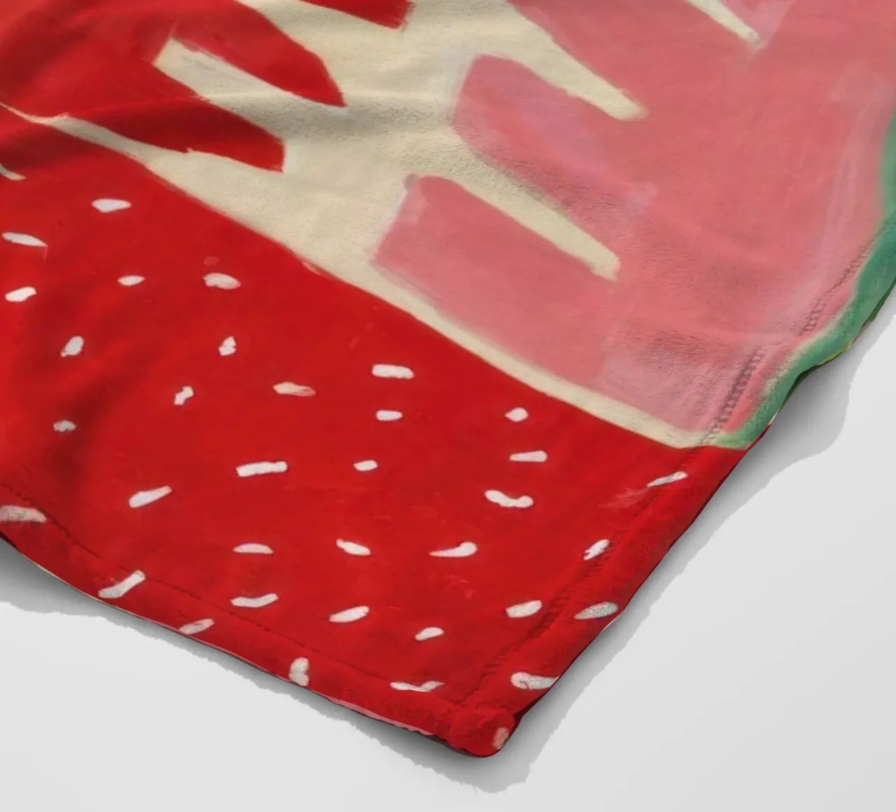 Ruby Red Still Life fleece blanket by Arcane Lines