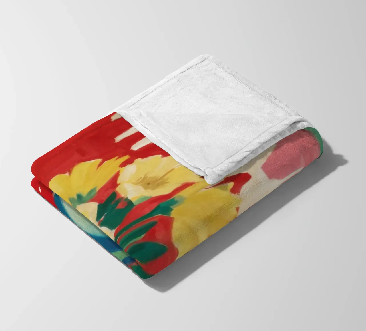 Ruby Red Still Life fleece blanket by Arcane Lines