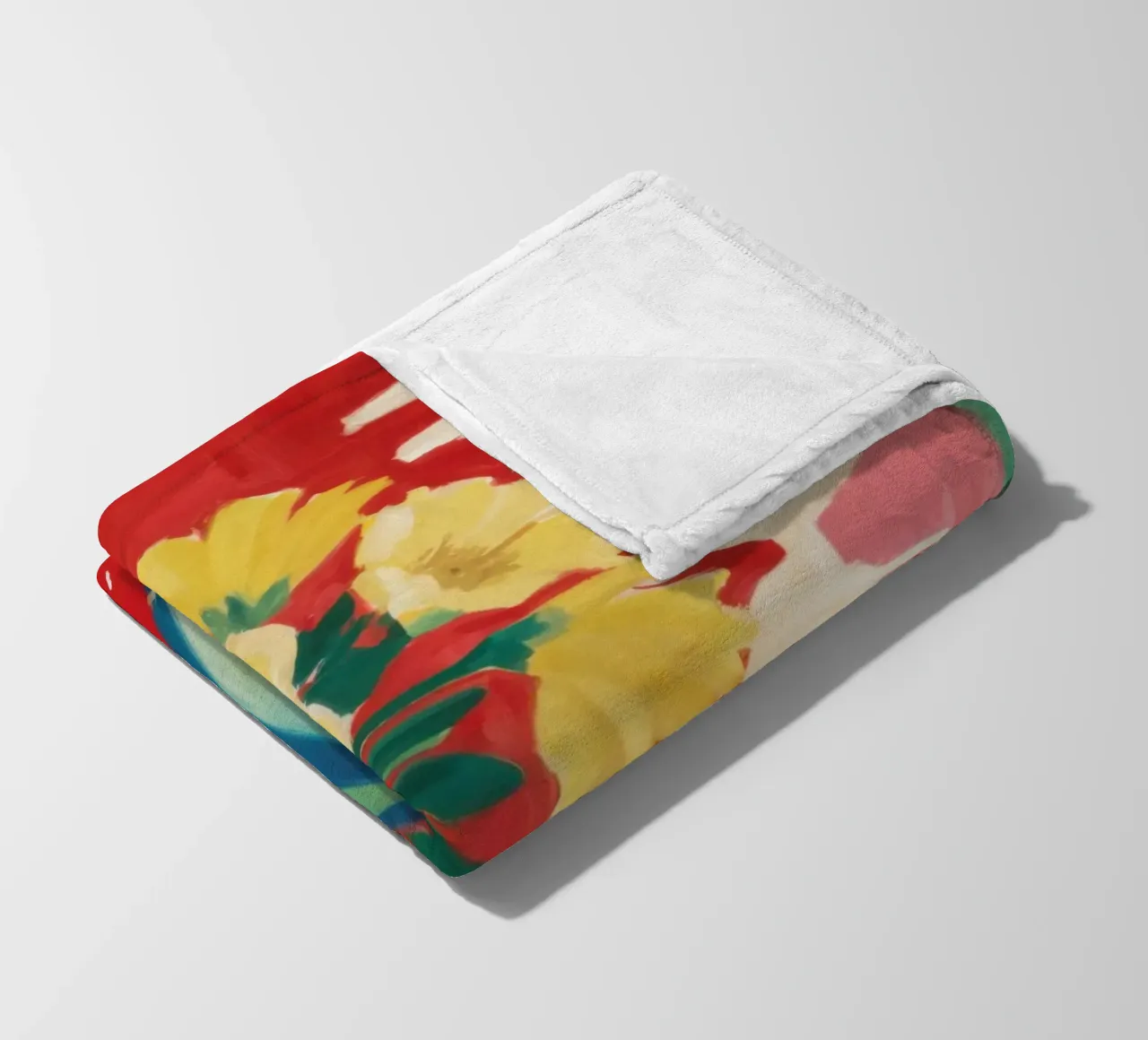 Ruby Red Still Life fleece blanket by Arcane Lines