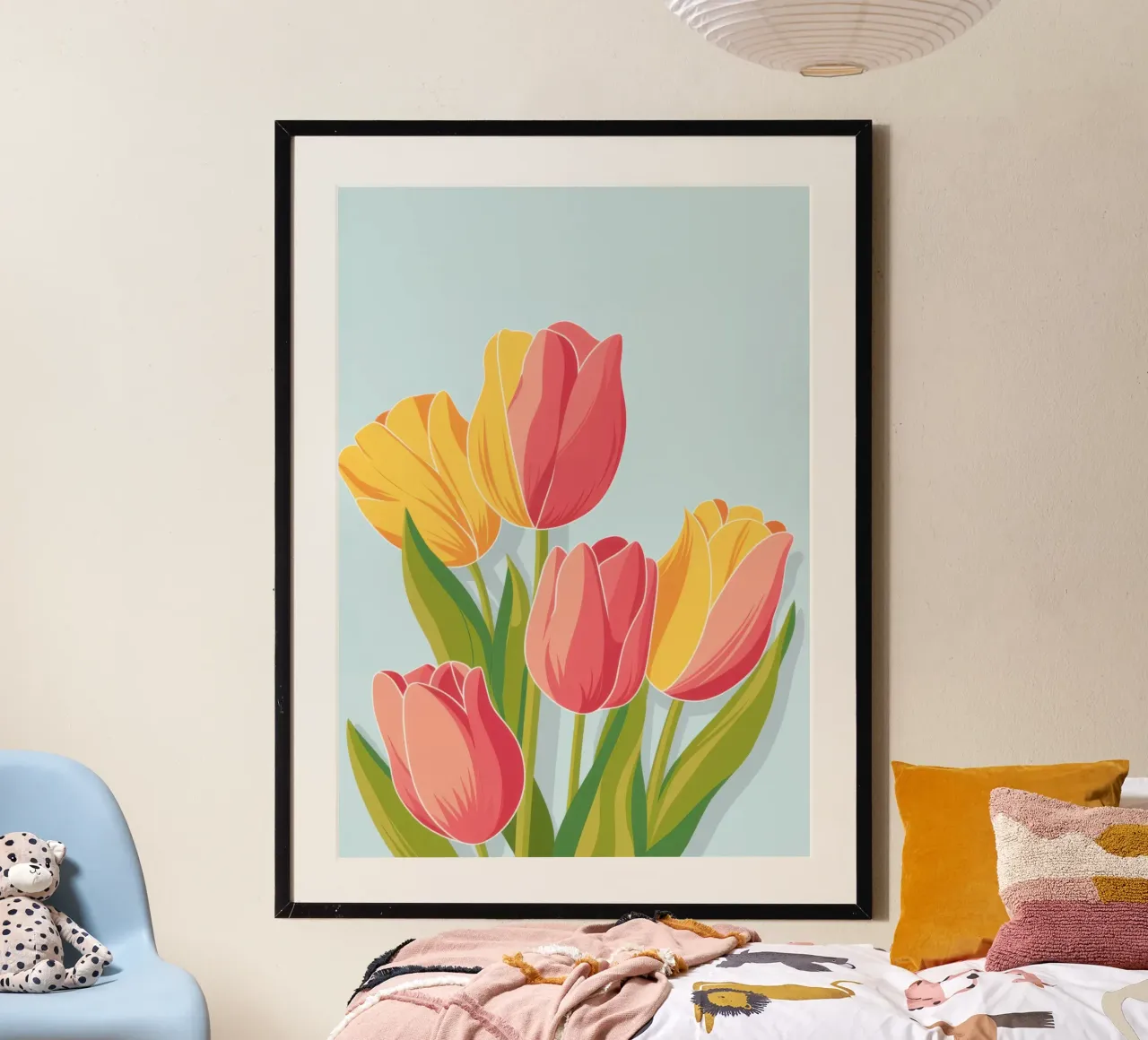 Pastel Tulip Harmony hahnemühle by Mossy Pigment