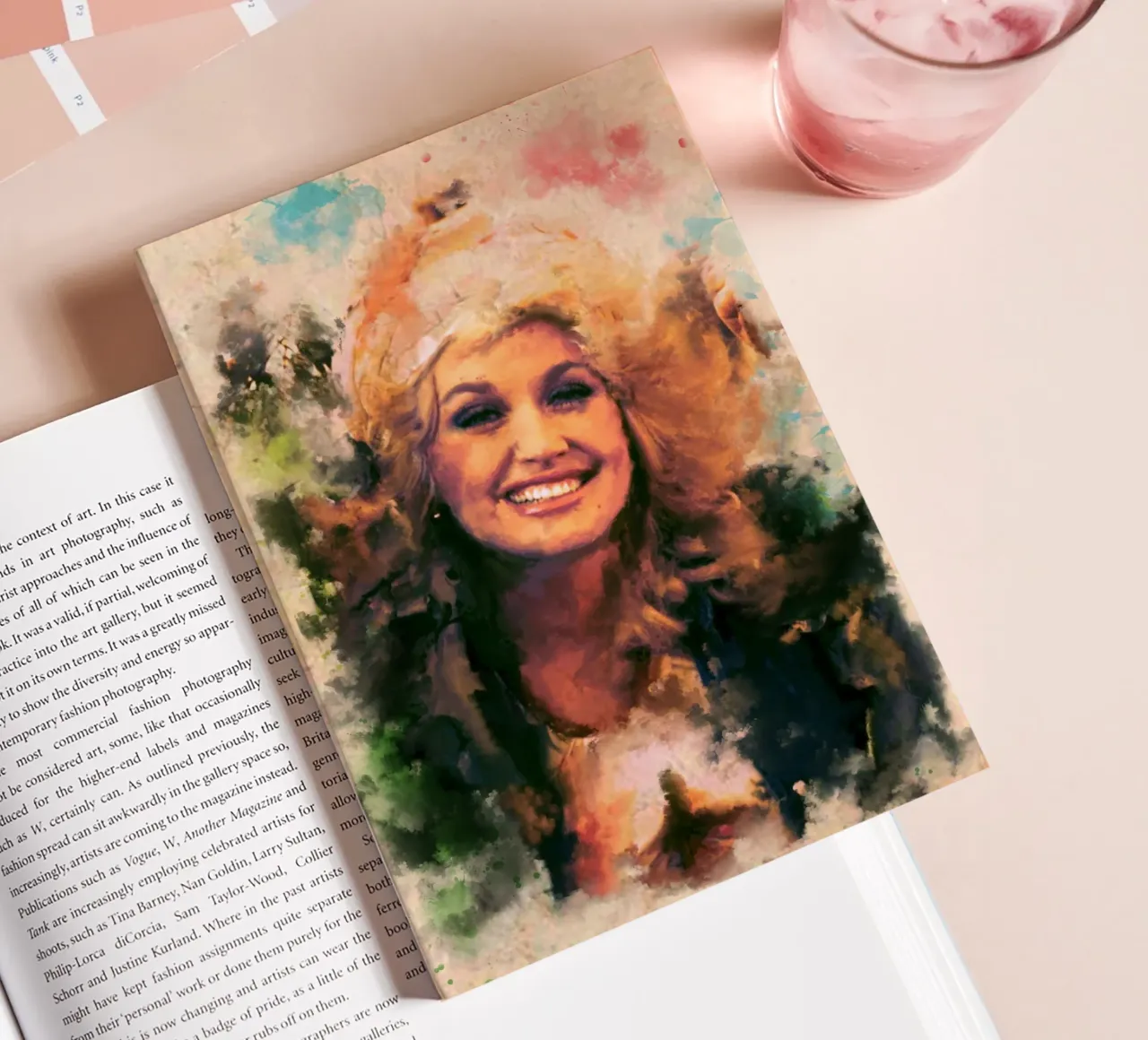 Dolly Parton art notebook by Lembayung art