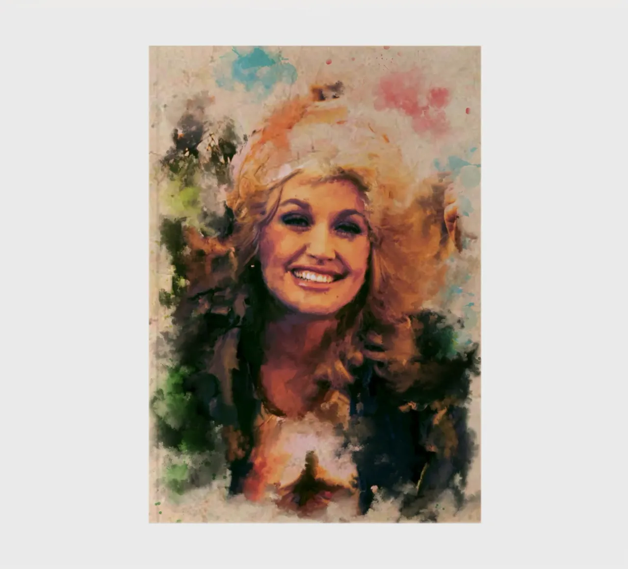 Dolly Parton art notebook by Lembayung art