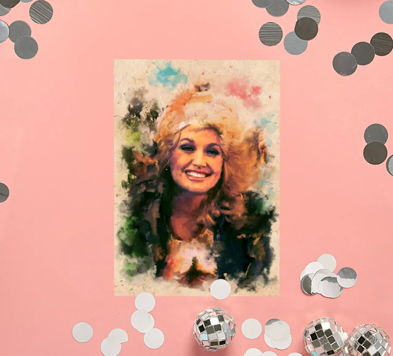 Dolly Parton art sticker by Lembayung art