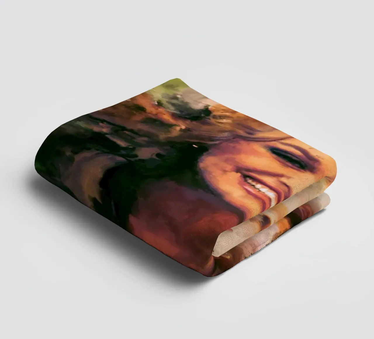 Dolly Parton art towel by Lembayung art