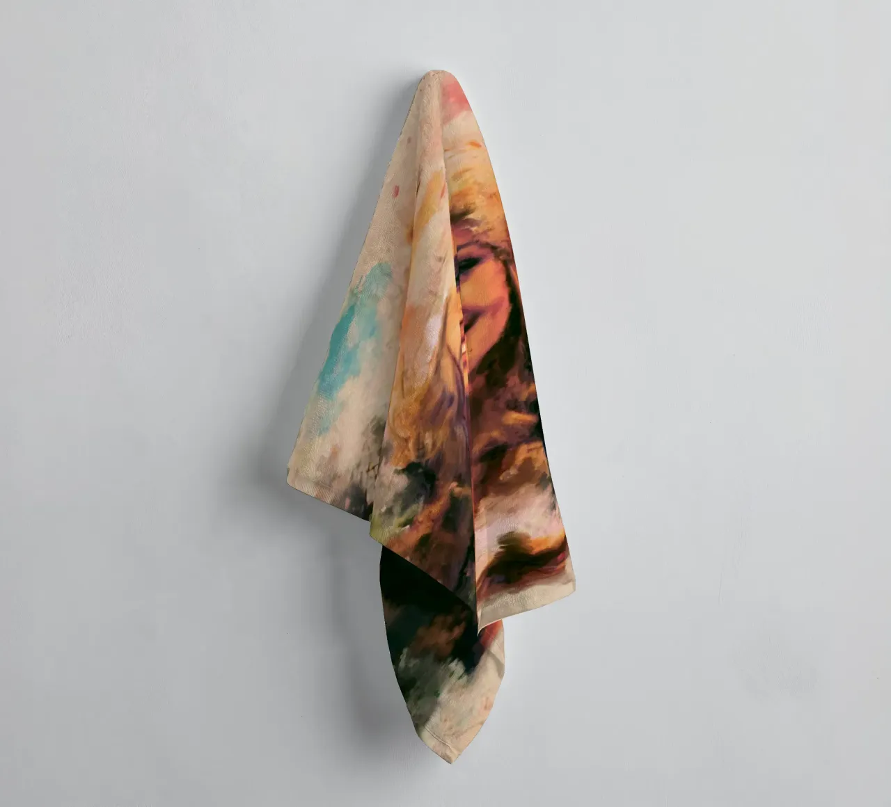Dolly Parton art towel by Lembayung art