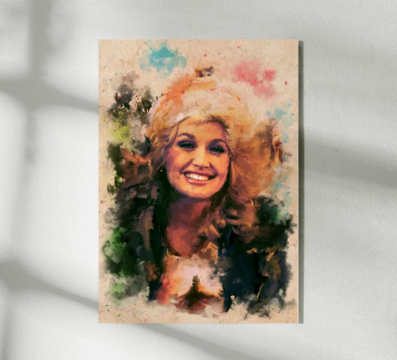 Arte di Dolly Parton plexiglass da Lembayung art
