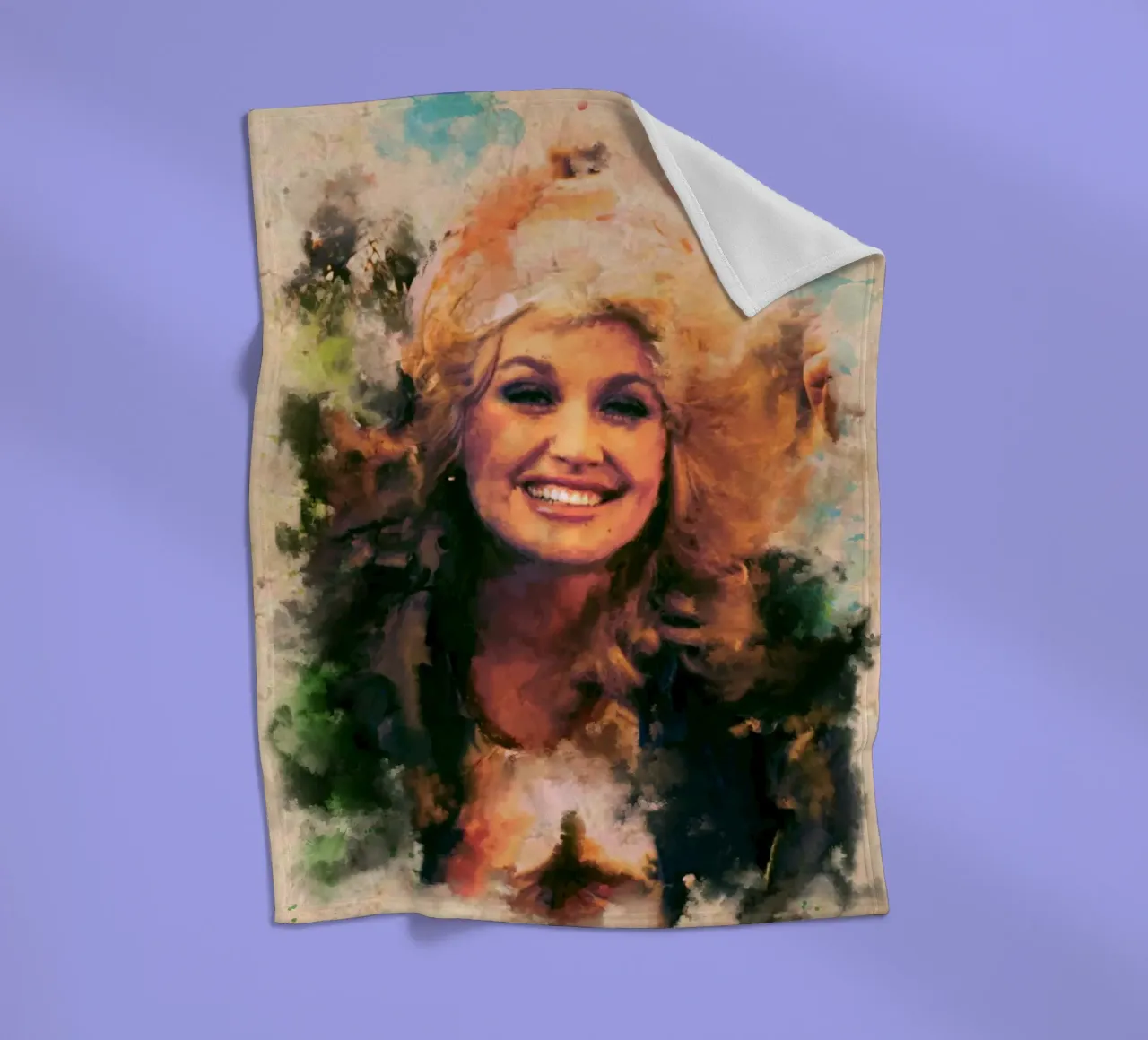 Arte di Dolly Parton coperta in pile da Lembayung art