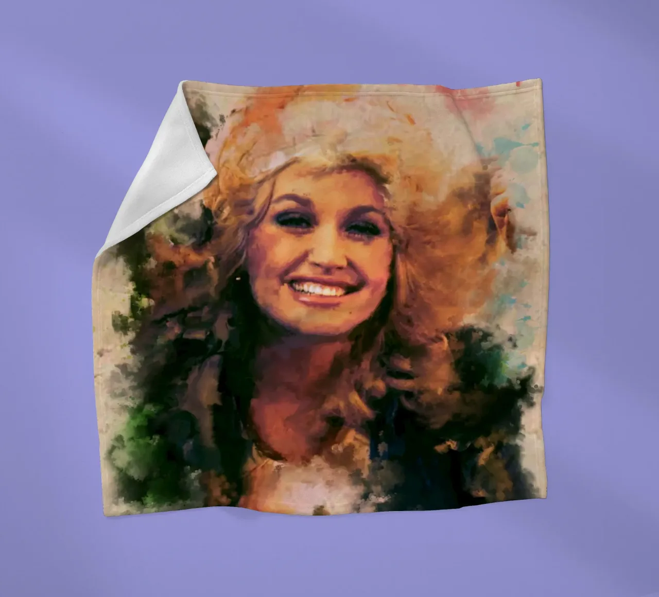 Arte di Dolly Parton coperta in pile da Lembayung art