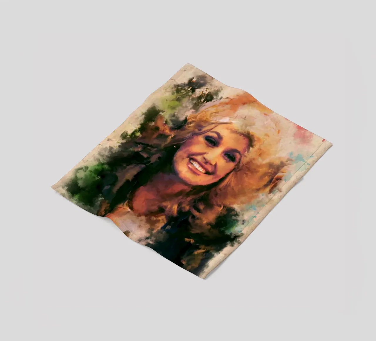 Arte di Dolly Parton coperta in pile da Lembayung art