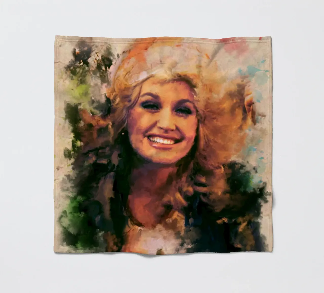 Arte di Dolly Parton coperta in pile da Lembayung art