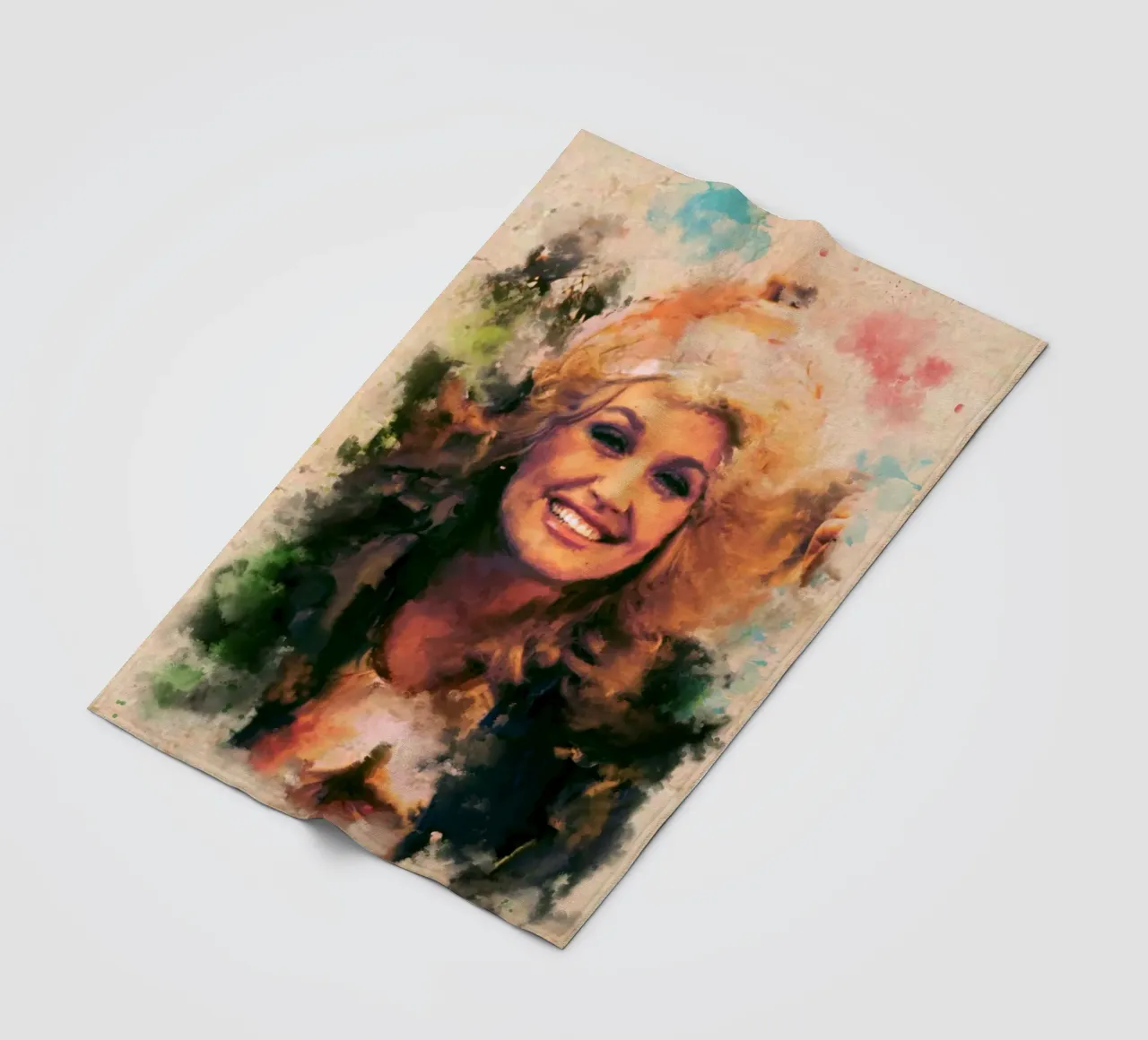 Arte di Dolly Parton coperta in pile da Lembayung art