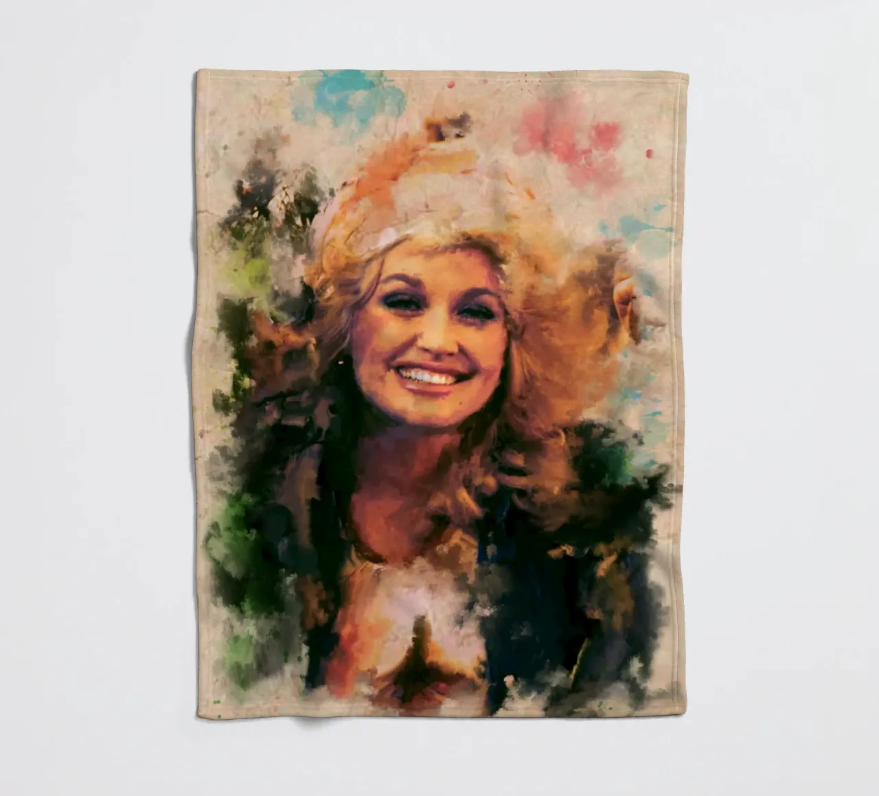 Arte di Dolly Parton coperta in pile da Lembayung art