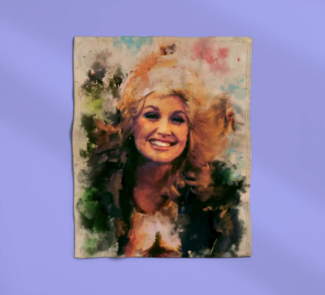 Arte di Dolly Parton coperta in pile da Lembayung art