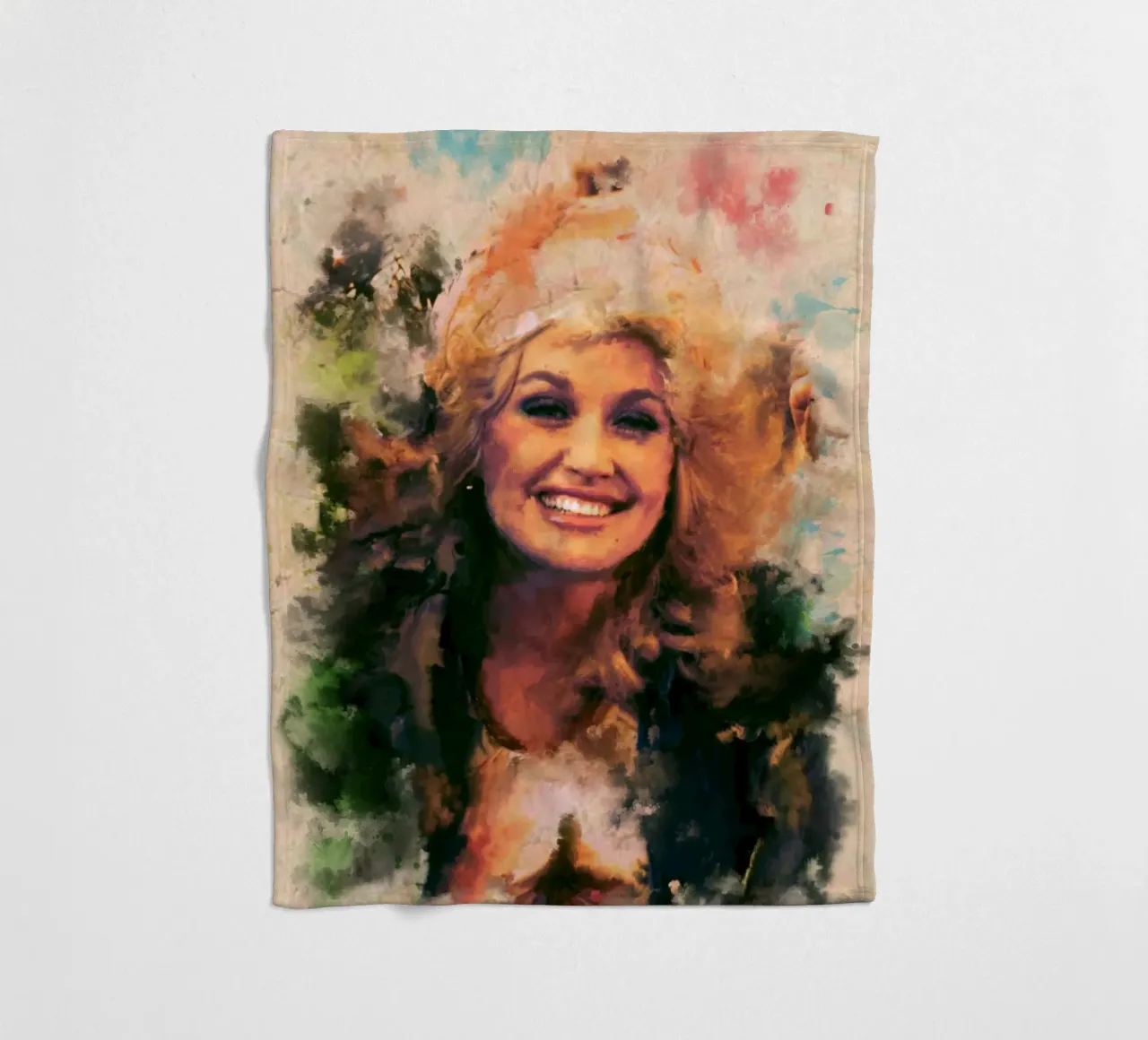 Arte di Dolly Parton coperta in pile da Lembayung art