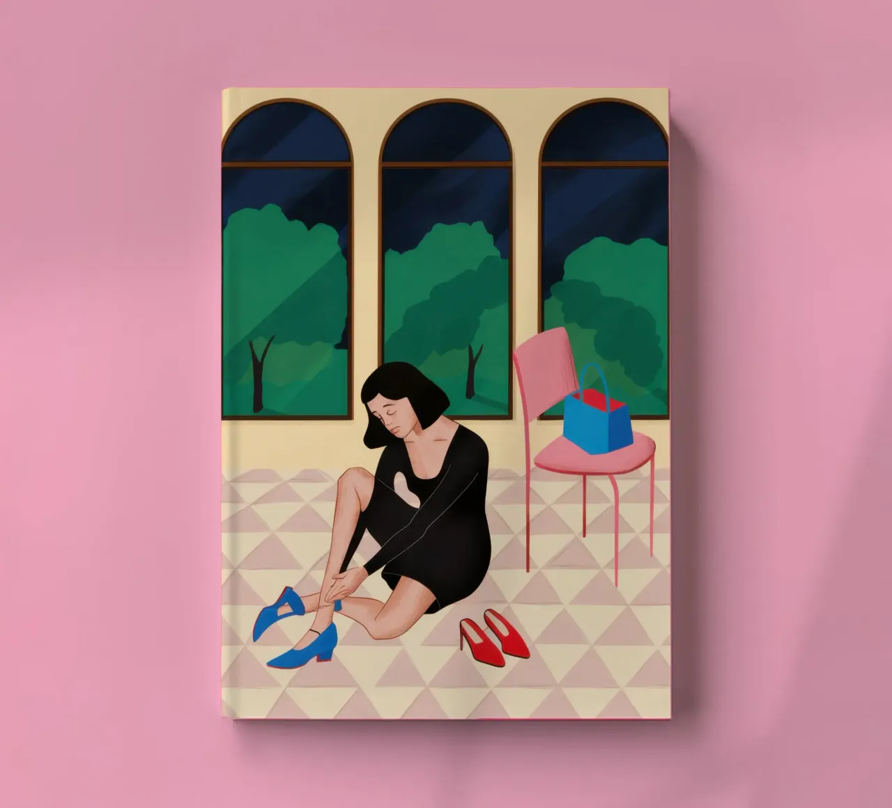 Woman by Arched Windows notebook by Hollow Years