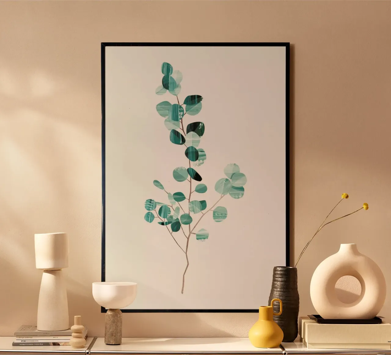 Eucalyptus poster con telaio in plastica da Goed Blauw