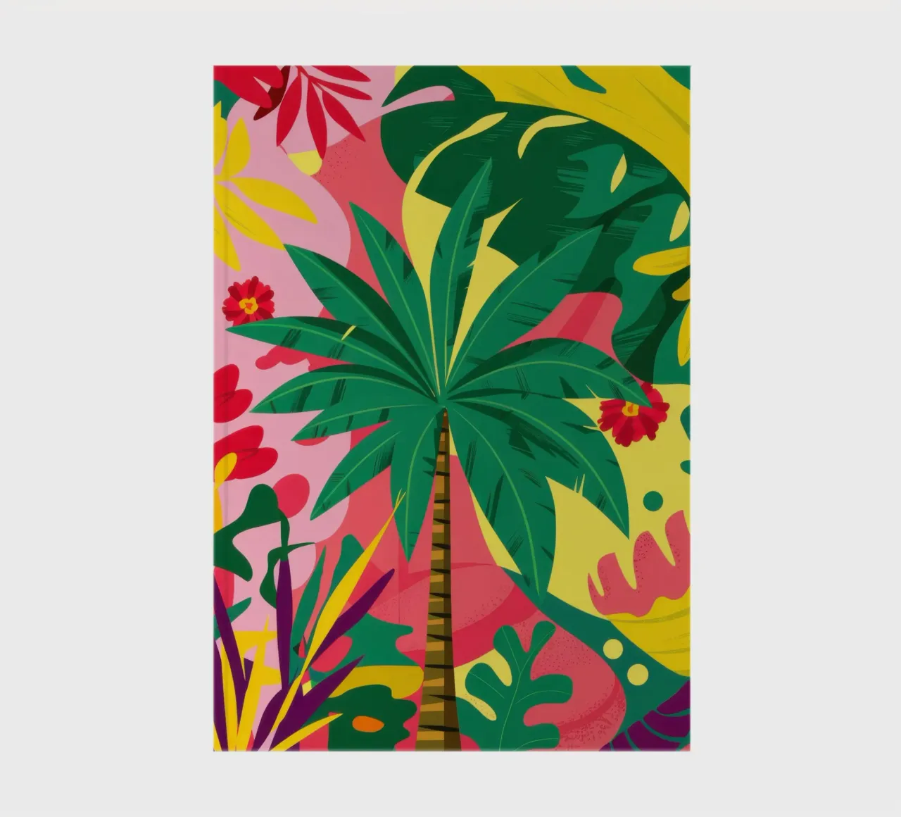 Fuchsia Palm Pop notebook by Arcane Lines